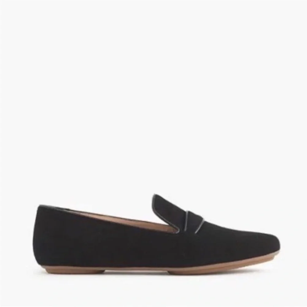 J. Crew georgia suede Black penny Loafers